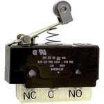 Honeywell Basic Switch; 1.27" Roller Lever; DPDT (x2); 10A; 250VAC; Silver Contacts